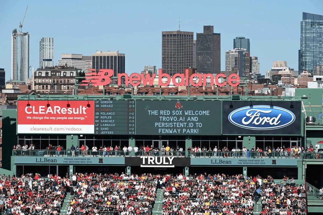 Fenway Park scoreboard during Field of Dreams